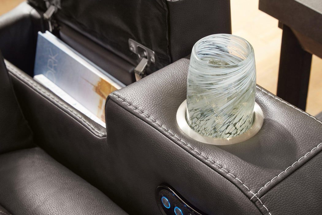 Fyne-Dyme Power Reclining Loveseat with Console - House n2 Home Furniture (Manchester,GA)