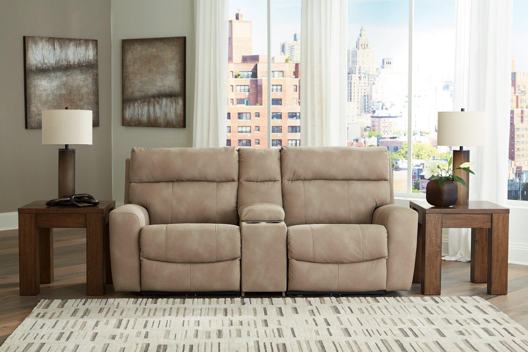 Next-Gen DuraPella Power Reclining Sectional Loveseat with Console - House n2 Home Furniture (Manchester,GA)