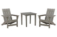 Visola Outdoor Adirondack Chair Set with End Table - House n2 Home Furniture (Manchester,GA)