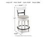 Valebeck Counter Height Bar Stool - House n2 Home Furniture (Manchester,GA)
