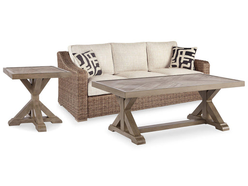 Beachcroft Beachcroft Nuvella Sofa with Coffee and End Table - House n2 Home Furniture (Manchester,GA)