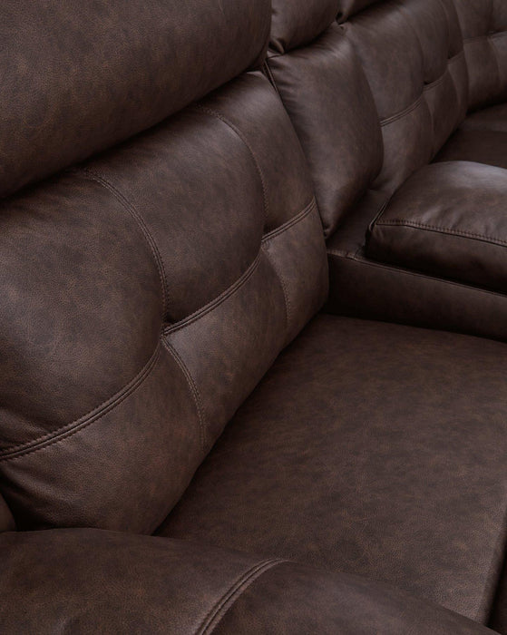 Punch Up Power Reclining Sectional Loveseat with Console - House n2 Home Furniture (Manchester,GA)