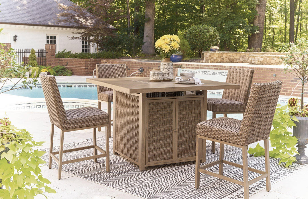 Walton Bridge Outdoor Bar Set - House n2 Home Furniture (Manchester,GA)