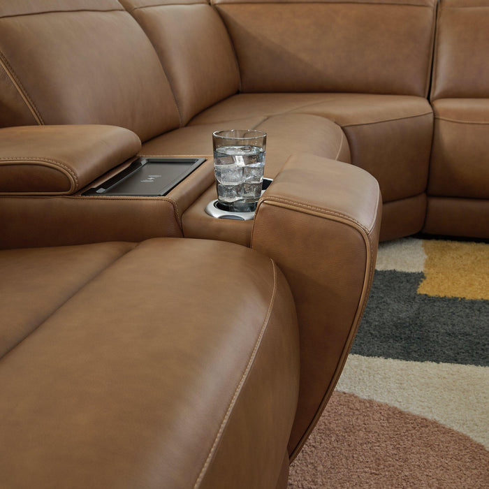 Magic Man Power Reclining Sectional with Console - House n2 Home Furniture (Manchester,GA)