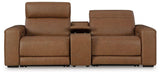 Magic Man Power Reclining Sectional Loveseat with Console - House n2 Home Furniture (Manchester,GA)