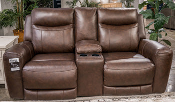 Gravier Power Reclining Loveseat with Console - House n2 Home Furniture (Manchester,GA)