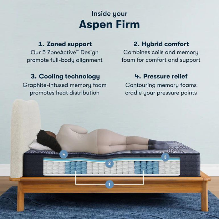 Serta Perfect Sleeper X Hybrid Mattress Aspen Firm - House n2 Home Furniture (Manchester,GA)