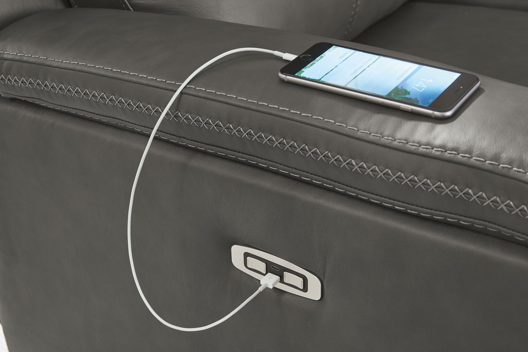 Bleckley Power Reclining Loveseat with Console - House n2 Home Furniture (Manchester,GA)