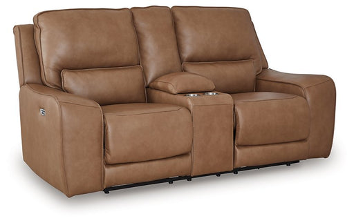 DeepWakes Power Reclining Loveseat with Console - House n2 Home Furniture (Manchester,GA)