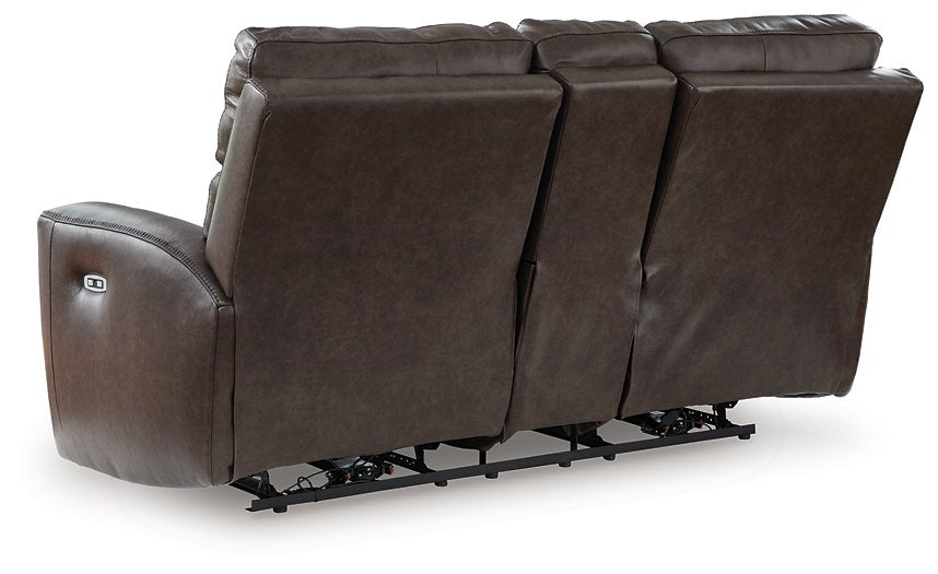 Crossplex Power Reclining Loveseat with Console - House n2 Home Furniture (Manchester,GA)