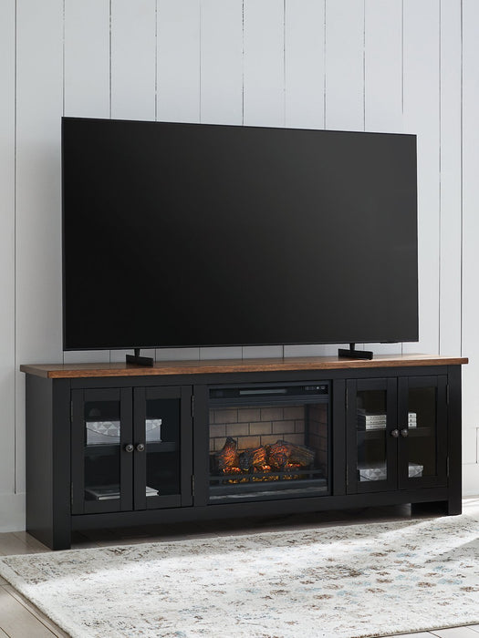 Wildenauer 76" TV Stand with Electric Fireplace - House n2 Home Furniture (Manchester,GA)